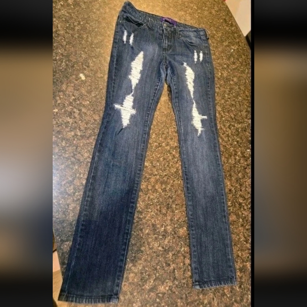 Vtg 2009 Miley Cyrus x Max Azria Distressed Y2K Jeans - Junior 11 - OG
